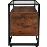 thumbnail of tectake Table de chevet Dudley 40 x 43 x 60,5 cm - Bois foncé industriel, rustique -404682