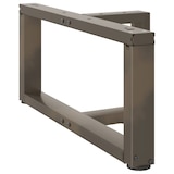 thumbnail of Helloshop26 - Set di 2 gambe per tavolino a forma di T con piedini regolabili 60 x 25 x 31 cm stile moderno acciaio nero 02_0057285