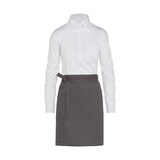 thumbnail of BRUSSELS - Short Bistro Apron with Pocket: One Size / White