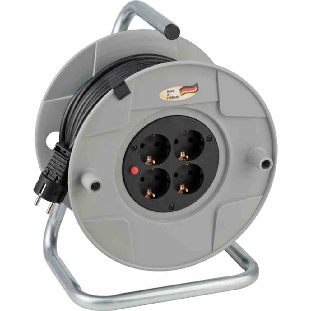 BAT Kabeltrommel AK 260 50m aus bruchfestem Kunststoff, 4 Steckdosen