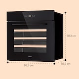 thumbnail of Klarstein Vinsider 30 Built-In Uno Einbau-Weinkühlschrank 30 Flaschen 77 Ltr Edelstahl Schwarz