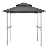 thumbnail of Helloshop26 - Tonnelle de barbecue 250 x 241 x 151 cm anthracite gris foncé 03_0008738