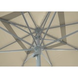 thumbnail of METRO PROFESSIONAL Ombrellone push-up quadrato, alluminio, 4 x 4 m, idrorepellente, humus/platino