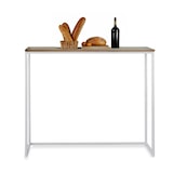 thumbnail of Mesa Alta 118x30x110cm iCub ECO Line Blanca en madera maciza de pino acabado envejecido estilo industrial Box Furniture