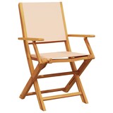 thumbnail of vidaXL 3-tlg. Bistro-Set Beige Stoff und Massivholz