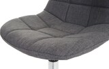 thumbnail of 2er-Set Esszimmerstuhl | HxBxT 84x47x50cm | Sitzhöhe 46cm | Chrom | Textil Hellgrau | Stuhl Drehstuhl