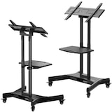 thumbnail of ONKRON TV Ständer rollbar für 32-70 Zoll TVs bis 45 kg, höhenverstellbar & neigbar, max 600x400 VESA, Mobiler TV Ständer mit Rollen, Schwarz TS1350-B
