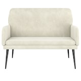 thumbnail of vidaXL Sitzbank Creme 108x79x79 cm Samt