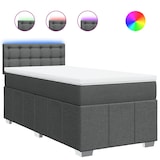 thumbnail of vidaXL Boxspringbett mit Matratze Dunkelgrau 100x200 cm Stoff