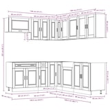 thumbnail of vidaXL 11-tlg. Küchenschrank-Set Porto Artisan-Eiche Holzwerkstoff