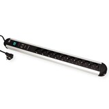 thumbnail of BACHMANN Steckdosenleiste Primo 9fach Gerätevollschutz und Schalter, 1,75 m