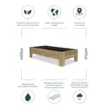 thumbnail of HORTALIA Mesa de cultivo Gardenbrico XL40 em madeira tratada para exterior - 160x80x40 cm