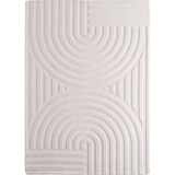 thumbnail of Teppich Kurzflor Boho Modern Waschbar Esszimmer Flur OEKO-TEX Creme 240x340 cm Fußbodenheizung geeignet – LAVAREDO von Kadima Design