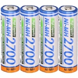 thumbnail of 4x Panasonic AA Mignon Akku BK-3HGAE/BF1 Ni-MH 1,2V 2700mAh