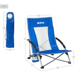 thumbnail of Aktive Pack 4 sillas plegables playa 50x51x67 cm azul con bolsillo