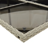 thumbnail of vidaXL 15-tlg. Garten-Essgruppe mit Kissen Hellgrau Poly Rattan