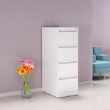 thumbnail of m-office Archivador Metálico Organizativo de Oficina Blanco con 4 Cajones y Cerradura - Mueble Cajonera de 132x46x62 cm (2 unds)