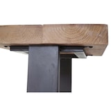 thumbnail of Sgabello tavolino salotto soggiorno HWC-A15 legno di pino metallo 32x36x48cm