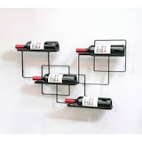 thumbnail of DanDiBo Weinregal Wand Metall Schwarz Wine Line Flaschenregal Flaschenständer Flaschenhalter für 4 Flaschen Schmal Modern Design