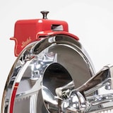 thumbnail of Berkel Volano B114 Rot, Schwungradmaschine – Wunderschöne Aufschnittmaschine + Fassholzbrett Unikat