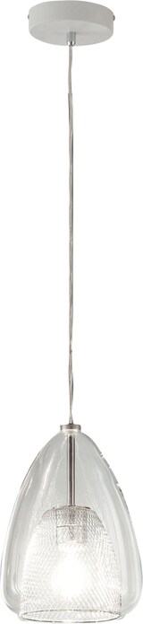 thumbnail of Britton Pendelleuchte aus Metall und transparentem Borosilikatglas, modernes Design, E27-Fassung, Durchmesser 22 cm, Schutzklasse 1