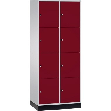 C+P Schließf.schrank 8470203S10052 8Fächer 1950x820x600mm lgr/rrt