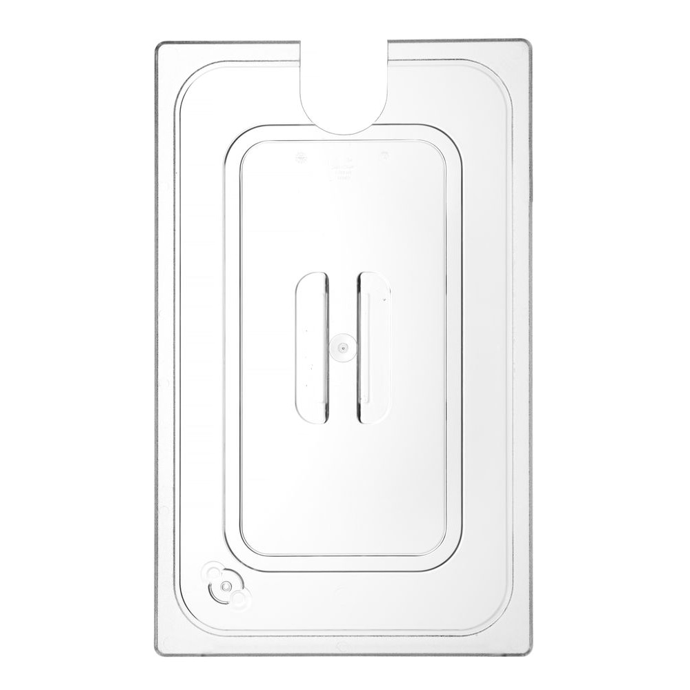 HENDI Deksel voor GN containers met uitsparing voor sous vide stick, GN 1/1, Transparant, 530x325mm