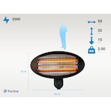 thumbnail of Riscaldatore alogeno da esterno 3 potenze