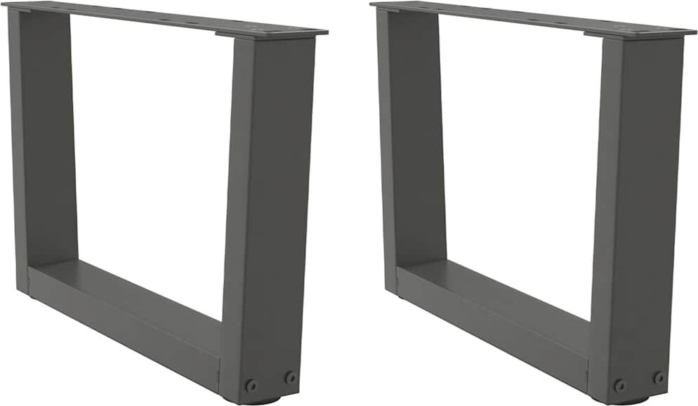 vidaXL Couchtischbeine V-Form 2 Stück Anthrazit 50x(30-31,3) cm Stahl