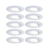 thumbnail of Paulmann Spot encastré LED Calla Kit de base orientable IP65 rond 90mm 30°  10x5,2W 10x460lm 230V gradable 4000K Blanc dépoli 99924