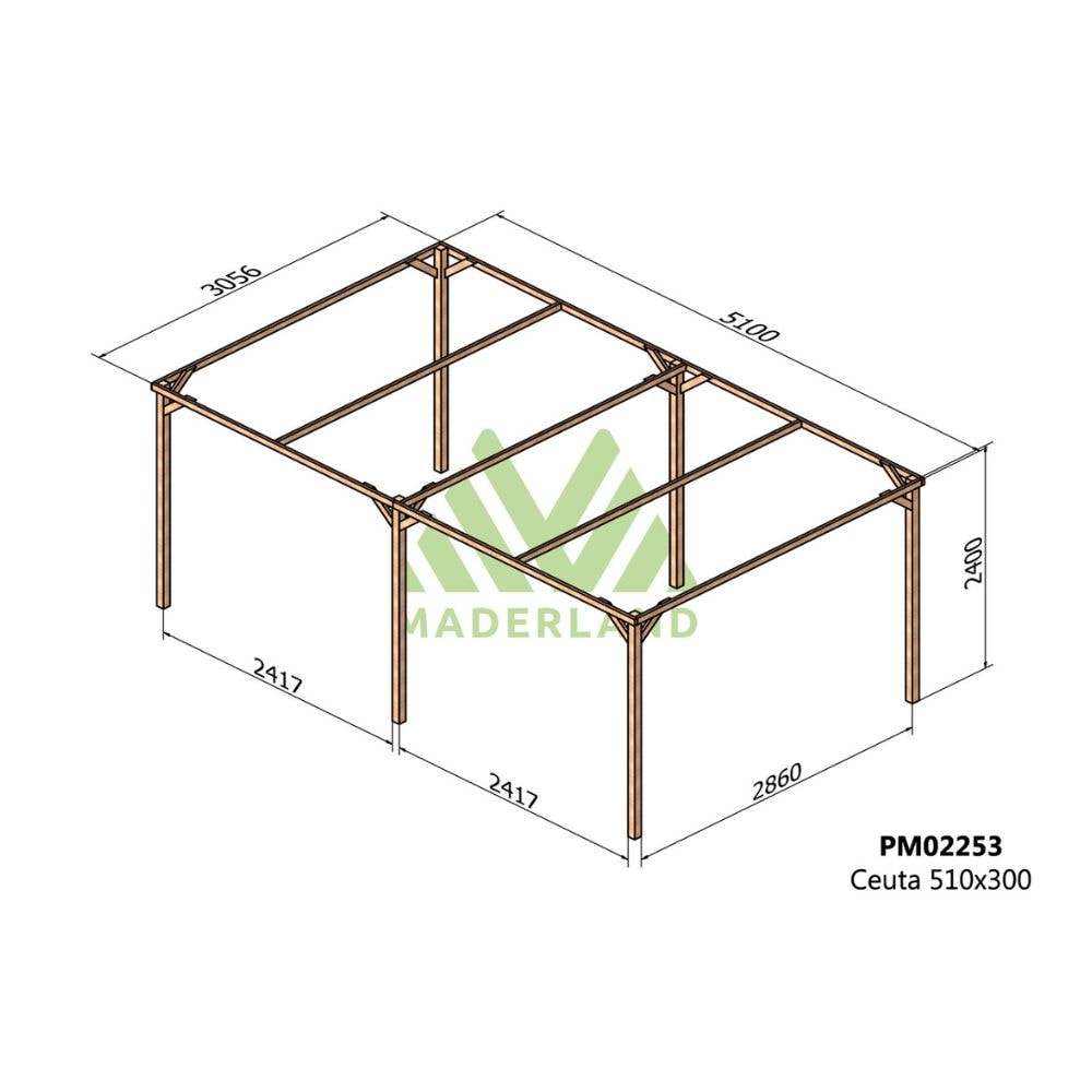 Cochera de Madera Ceuta (Maderland)