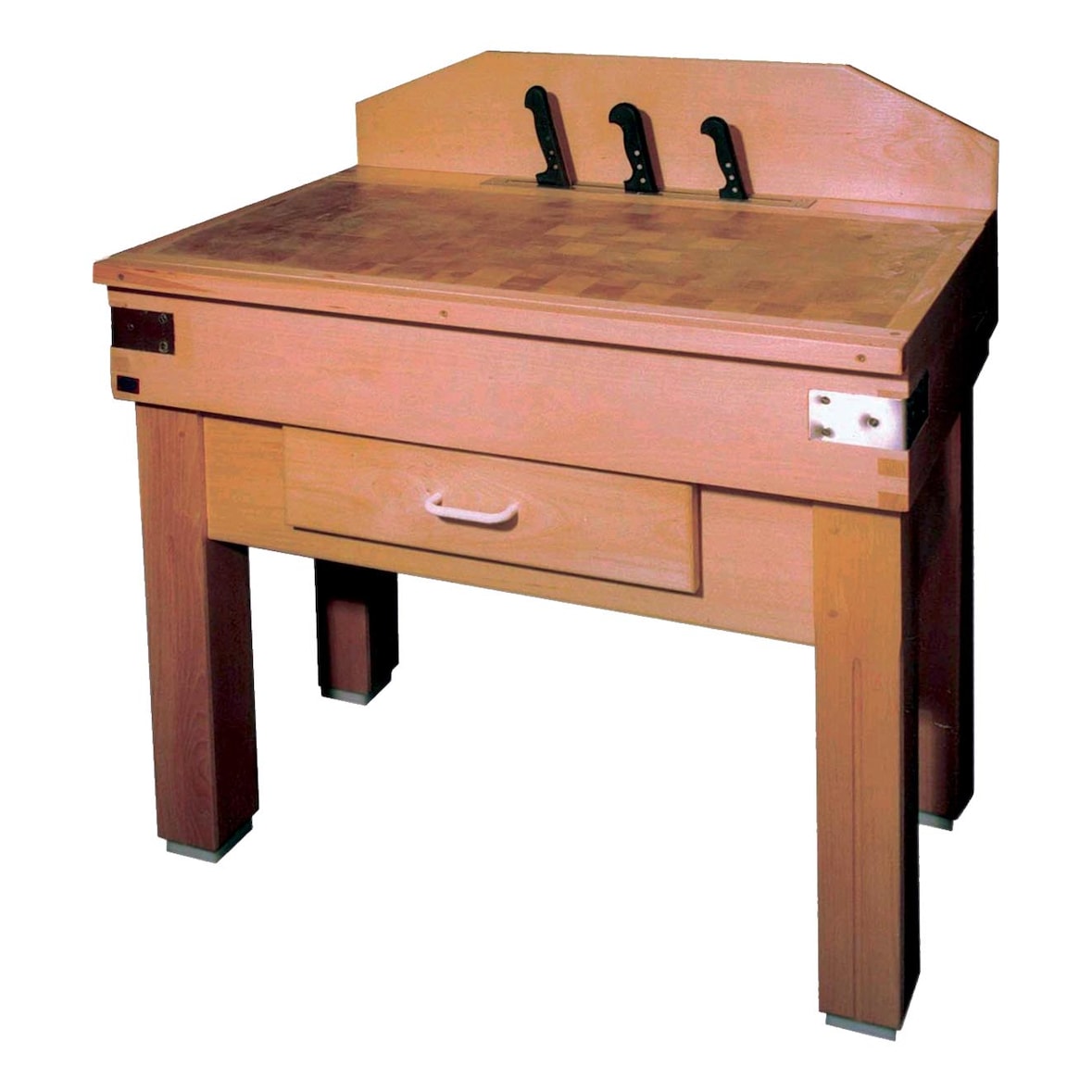 L2G Billot en bois sur piètement 90 x 60 x 70 cm L2G