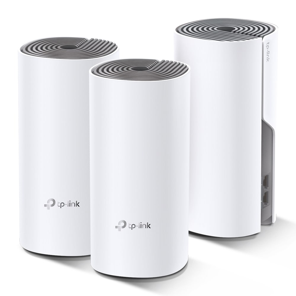TP-Link Deco E4 Mesh System 1200Mbps/ 2.4GHz 5GHz/ Pack de 3