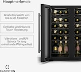 thumbnail of Klarstein Shiraz Weinkühlschrank | 2 Kühlzonen | LED-Beleuchtung | Touch-Control | freistehend Schwarz