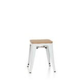 thumbnail of Hocker VANTAGGIO W metallic weiß / Sitz Echtholz hell hjh OFFICE