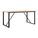 thumbnail of Table à manger cadre en O 180x90x75 cm bois de pin massif acier Modèle Polaris Bois Plus