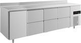 thumbnail of A&S Kühltisch -2 bis +8°C 2330x700x850mm mit 1x Tür und 3x zwei Schubladen u. Aufkantung