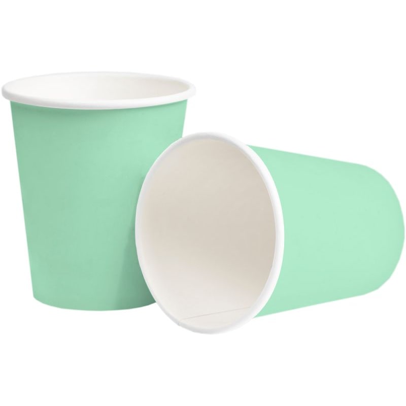 10 Pappbecher mint mit Bio-Beschichtung