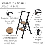 thumbnail of WENKO Alu-Design Klapptrittleiter 2-stufig Schwarz