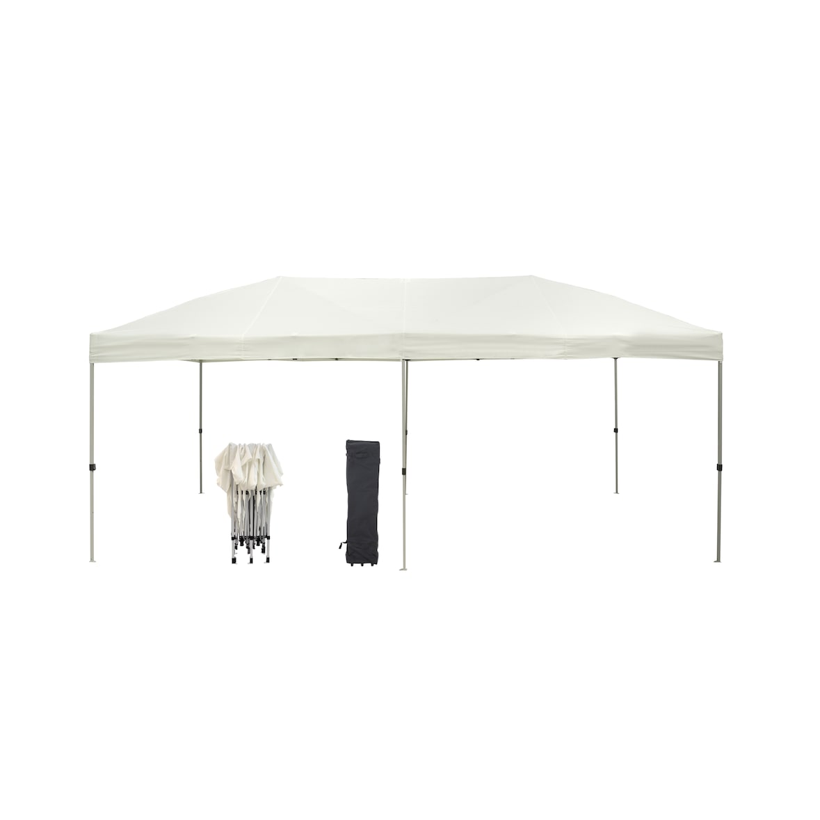 METRO PROFESSIONAL Gastro paviljoen Thagpi, staal/polyester, 3 x 6 m, waterafstotend, wit