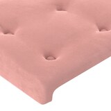 thumbnail of vidaXL Kopfteil mit Ohren Rosa 147x16x118/128 cm Samt