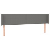 thumbnail of vidaXL LED Kopfteil Dunkelgrau 183x16x78/88 cm Stoff