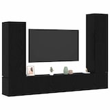 thumbnail of vidaXL TV-Schrank-Set 4 pcs Schwarz Eichen-Optik 30,5 x 30 x 110 cm