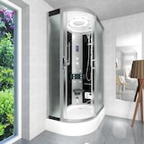 thumbnail of Duschkabine Komplettdusche Fertigdusche Dusche D60-73M0L-EC 120x80 cm