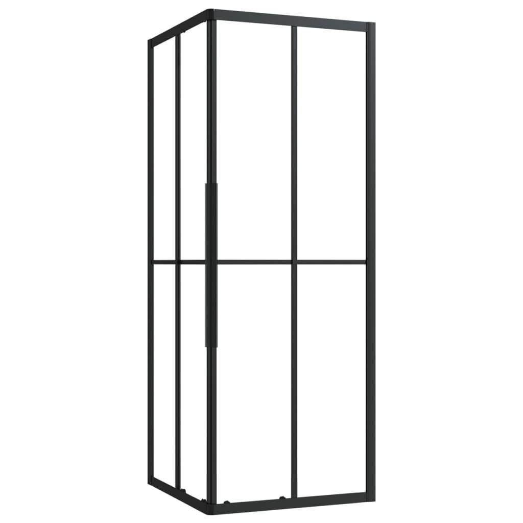 Helloshop26 - Cabine de douche salle de bain ESG 80 x 80 x 180 cm noir 02_0002043