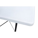 thumbnail of METRO PROFESSIONAL Table de banquet pliante Pamua, acier, plateau HDPE, 180 x 75 cm, blanc
