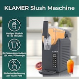 thumbnail of KLAMER Slush Maschine, mit 5 voreingestellten Programmen: Slushie, Cocktail, Milchshake, Frappé, Wein, Automatische Reinigung, 2L Fassungsvolumen, Tu…