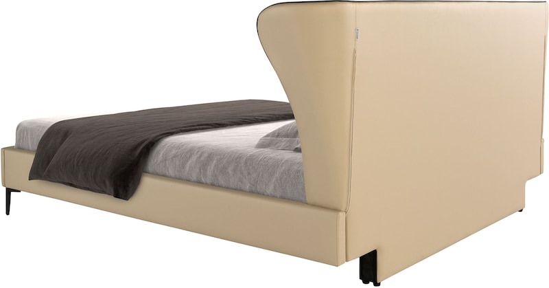 Angel Cerdá Bett aus cremefarbenem Kunstleder 7157C | METRO