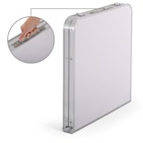 thumbnail of Klapptisch, 3-fach höhenverstellbar, klappbar, Falttisch 120 x 60 cm, Weiß, Raburg Lukas