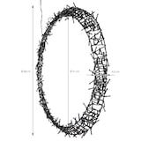 thumbnail of ECD Germany Lichterkranz Ø 58 cm 500 LEDs Warmweiß, IP44, beleuchteter Türkranz & Fensterkranz, Weihnachtsdeko Innen/Außen, Weihnachtsbeleuchtung